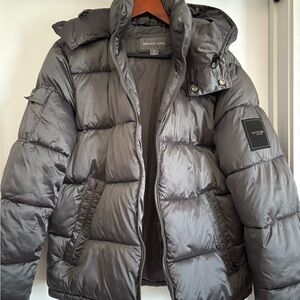 Michael Kors Gray Puffer Jacket